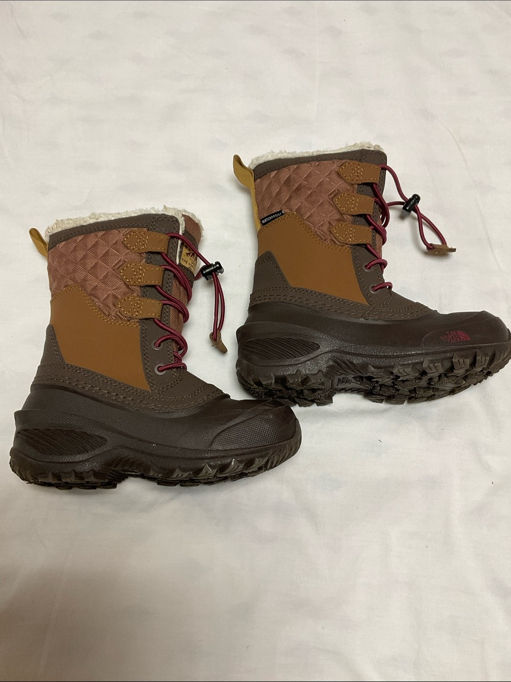North Face Toddler Brown Winter Boots. Size 11 - Picture 2 of 12